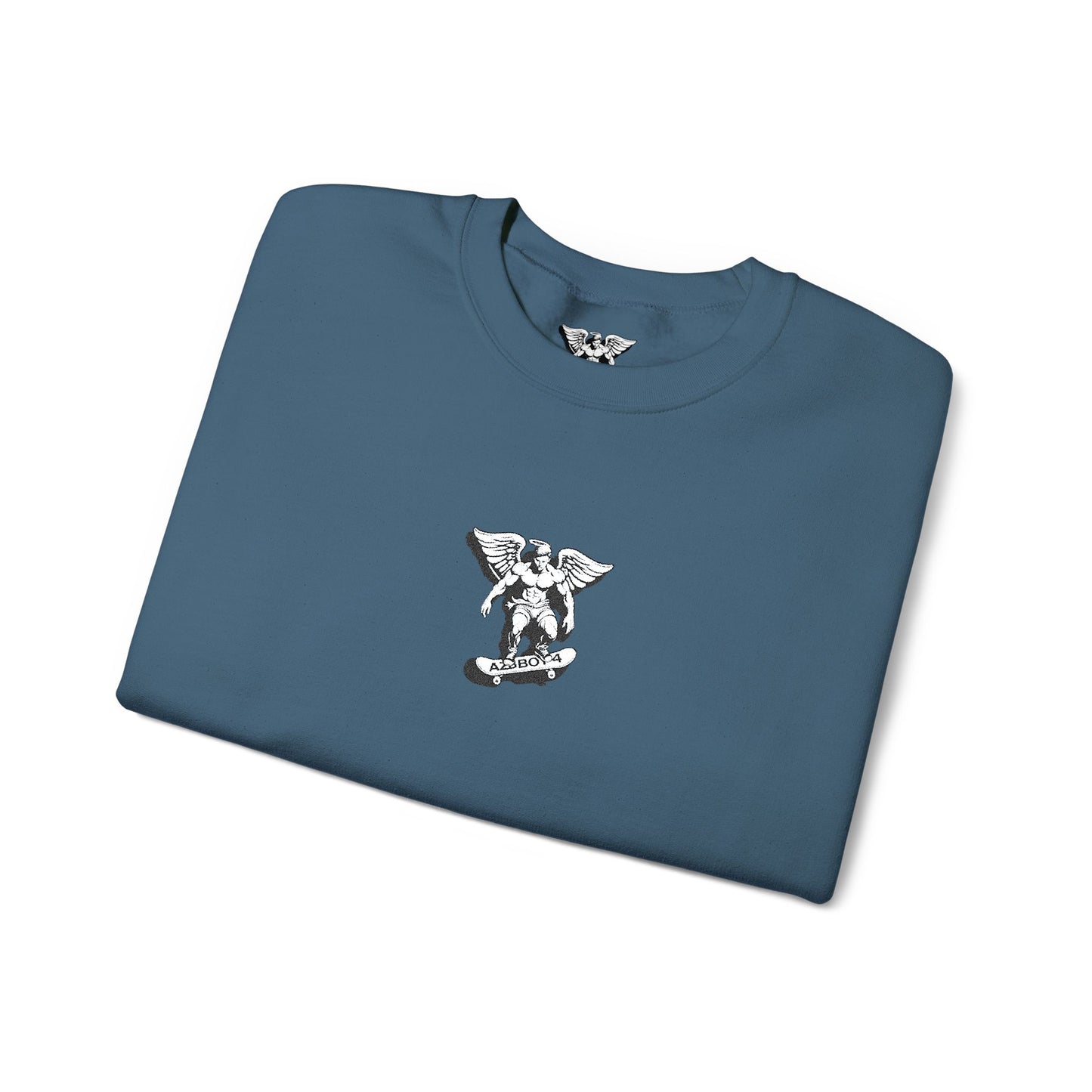 Floral Letter V Crewneck Sweatshirt – Minimal White Monogram Pullover