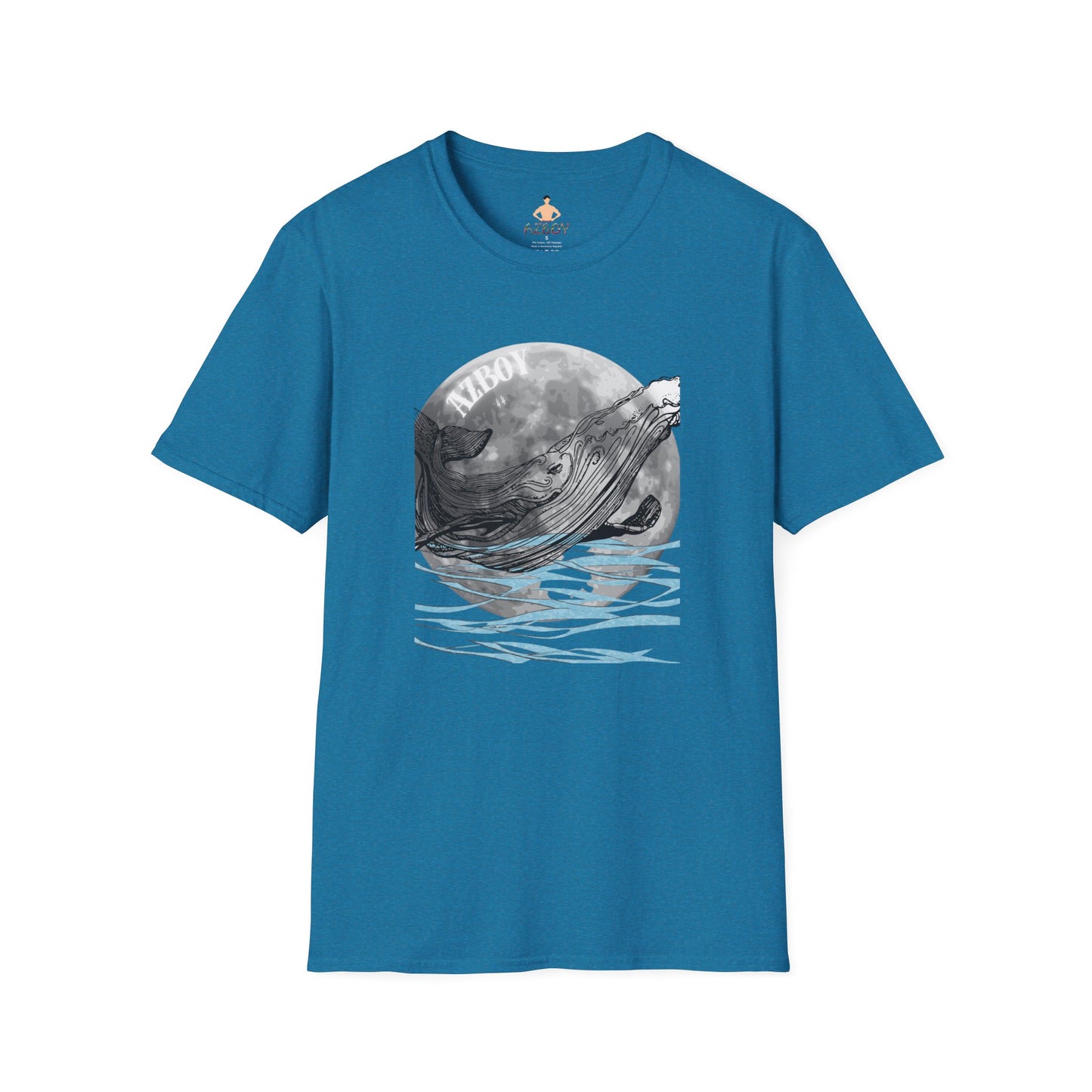 AZBOY whales moon ( Softstyle T-Shirt)