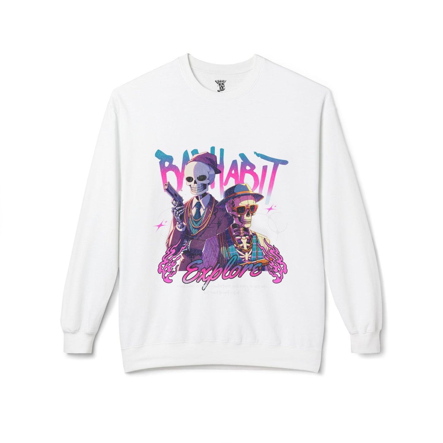Hip-Hop Graphic Crewneck Sweatshirt — Urban Music Vibe