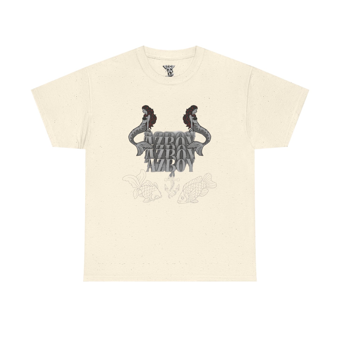 Mermaid Graphic  Heavy Cotton Tee - Retro Azov Design