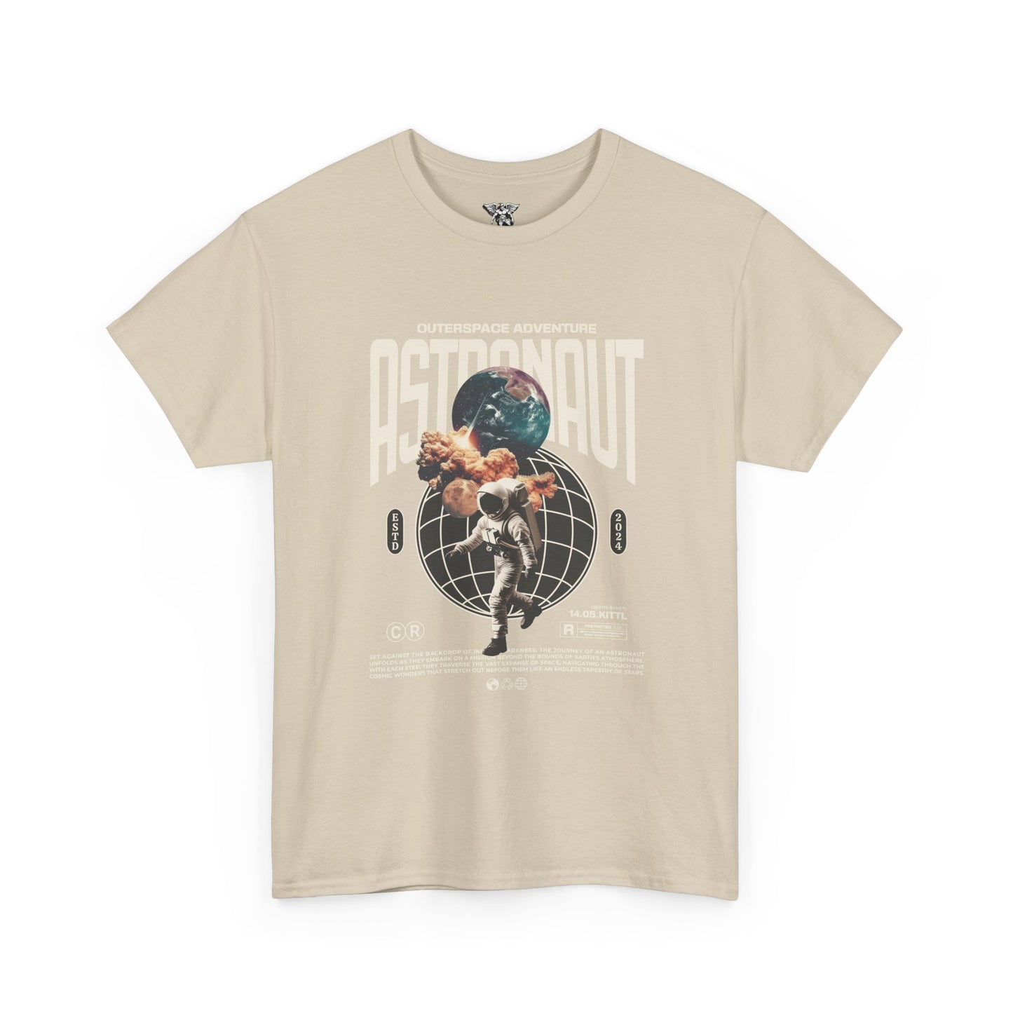 Retro Astronaut Adventure T-Shirt — Space Lover Graphic Tee, Adventure Gift