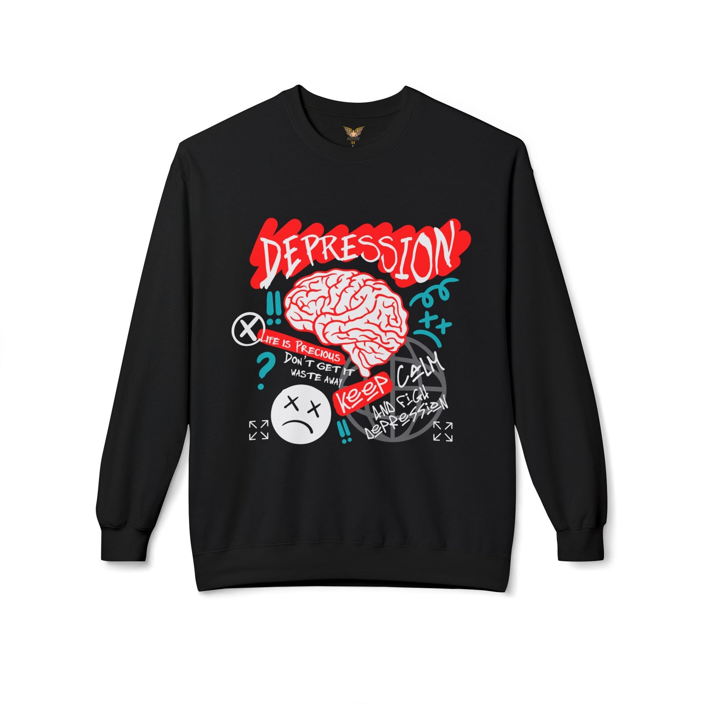 Depression Awareness Fleece Sweatshirt