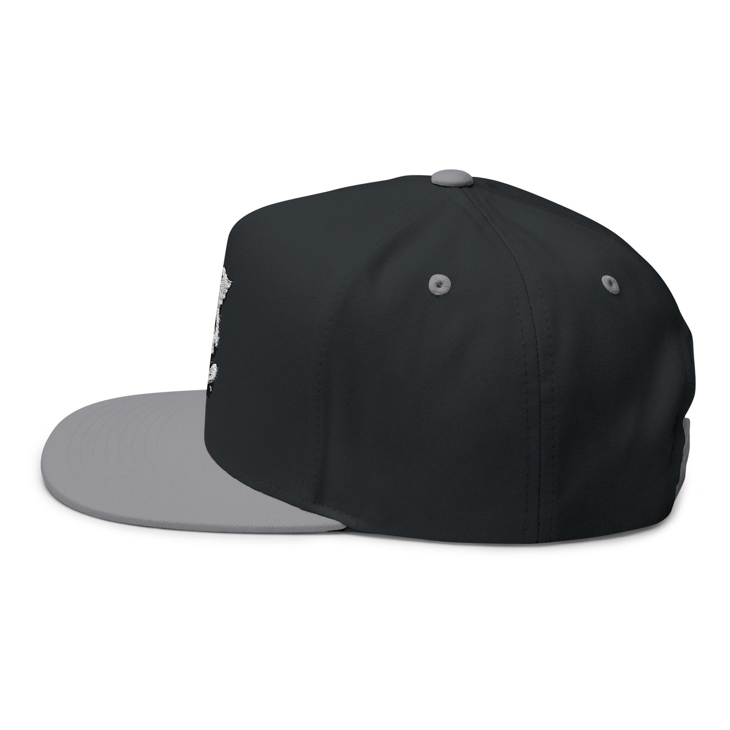 Skateboarding Flat Bill Cap (Embroidery) - AZBOY Angel Design, Snapback Hat for Skaters