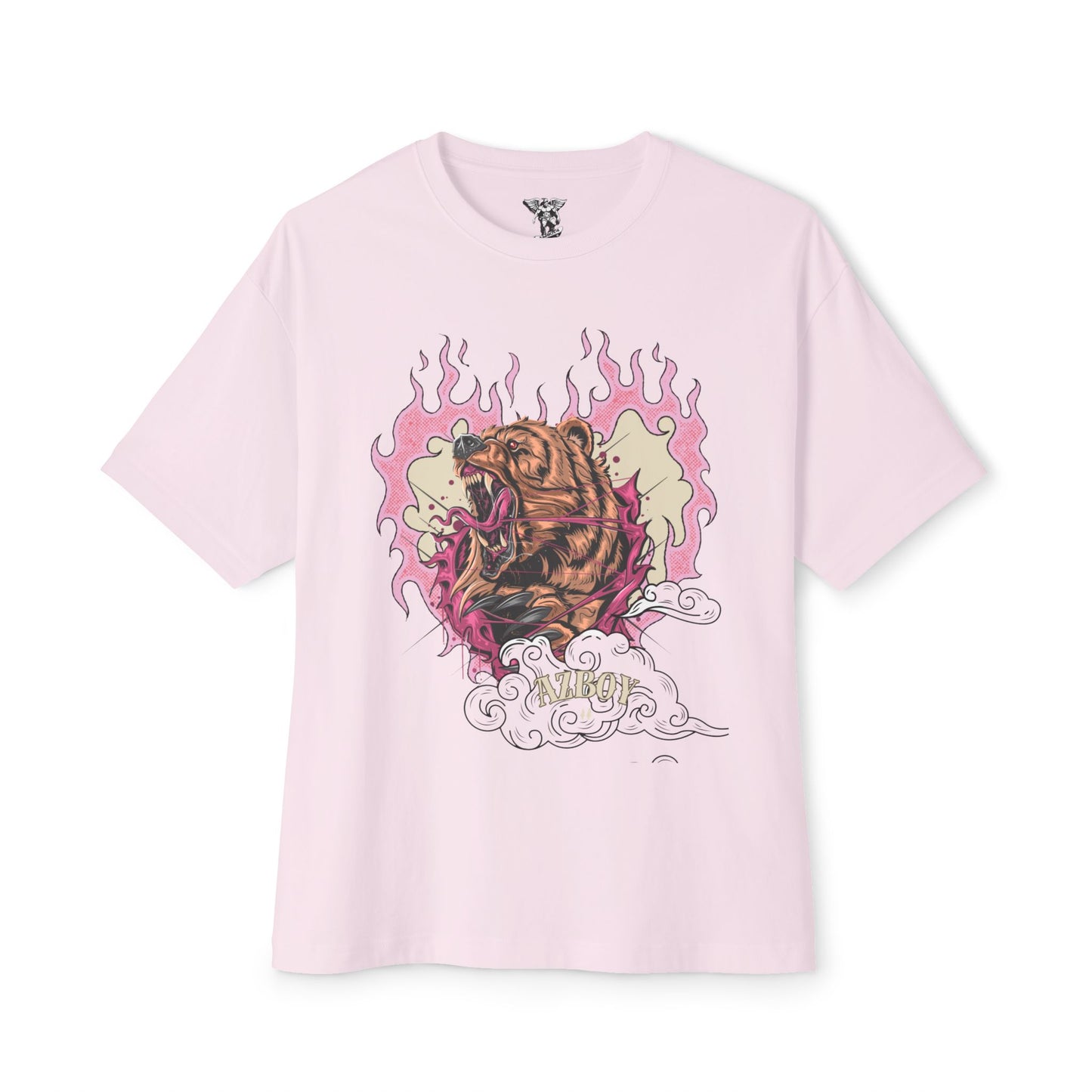 AZBOY44 Heart Bear Oversized Tee