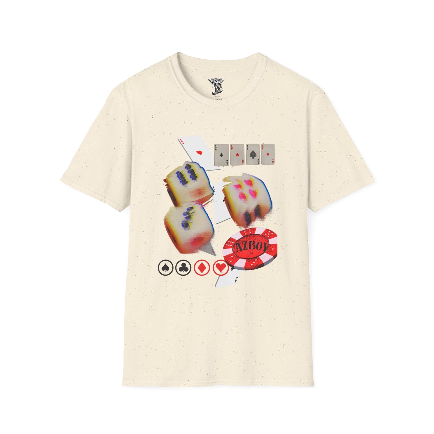 Poker Dice T-Shirt — Casino Dice, Chips & Cards Graphic Tee