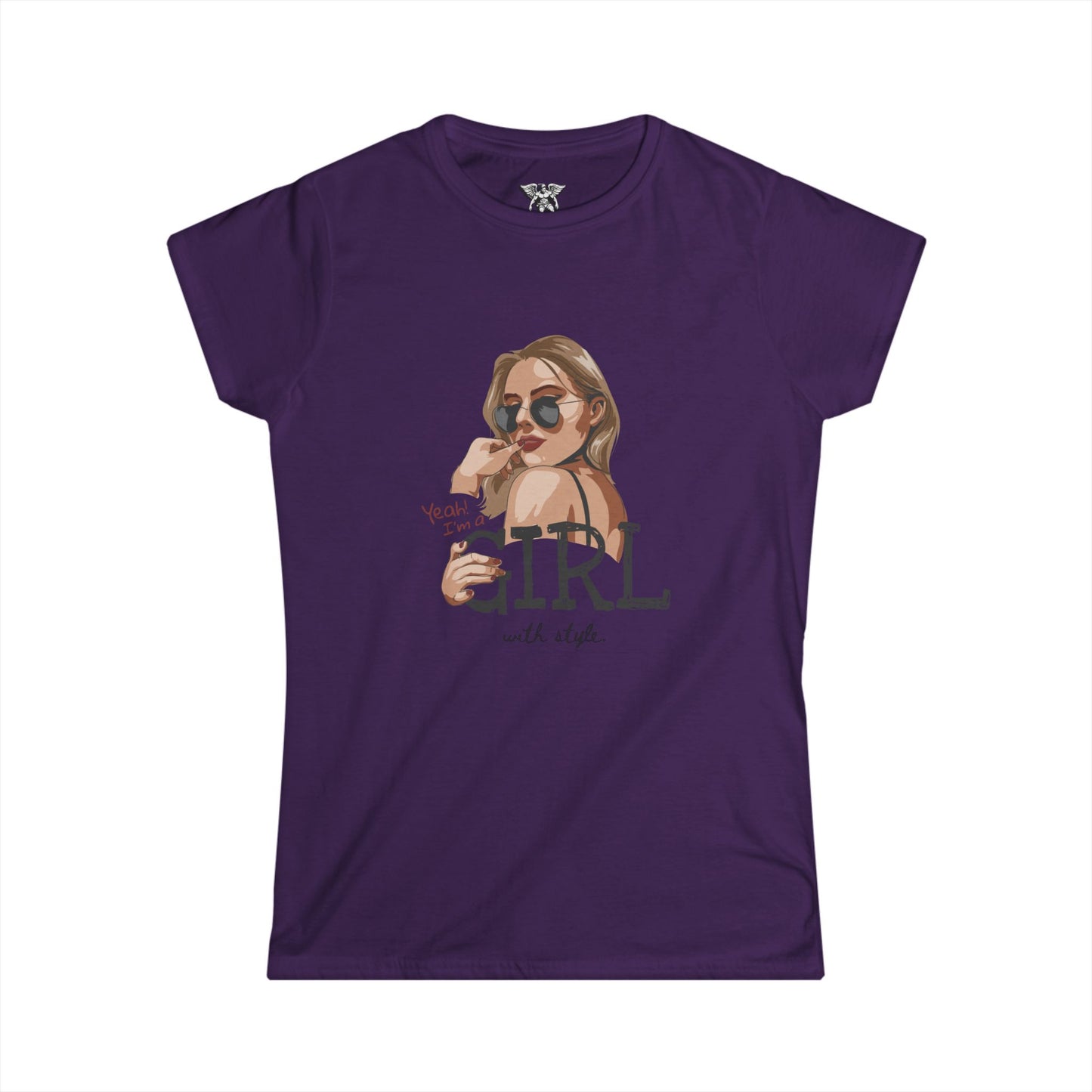 Chic Girl Women's Softstyle Tee — Trendy Graphic Women's T-Shirt