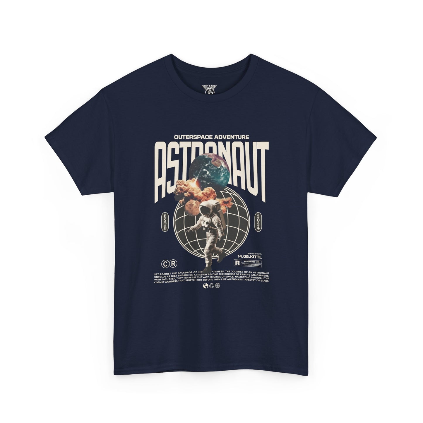 Retro Astronaut Adventure T-Shirt — Space Lover Graphic Tee, Adventure Gift