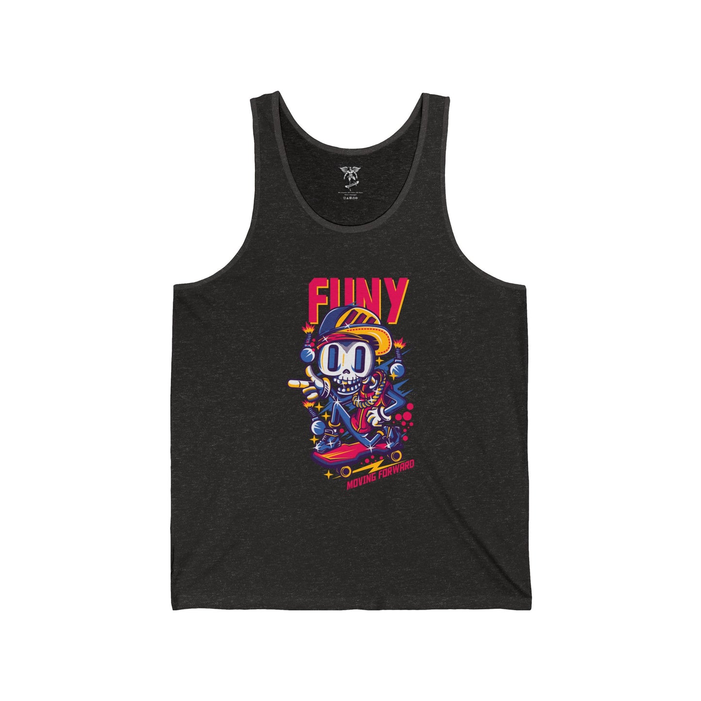 Skater Tank Top - Funny Graphic Unisex Jersey Tank for Skateboarders
