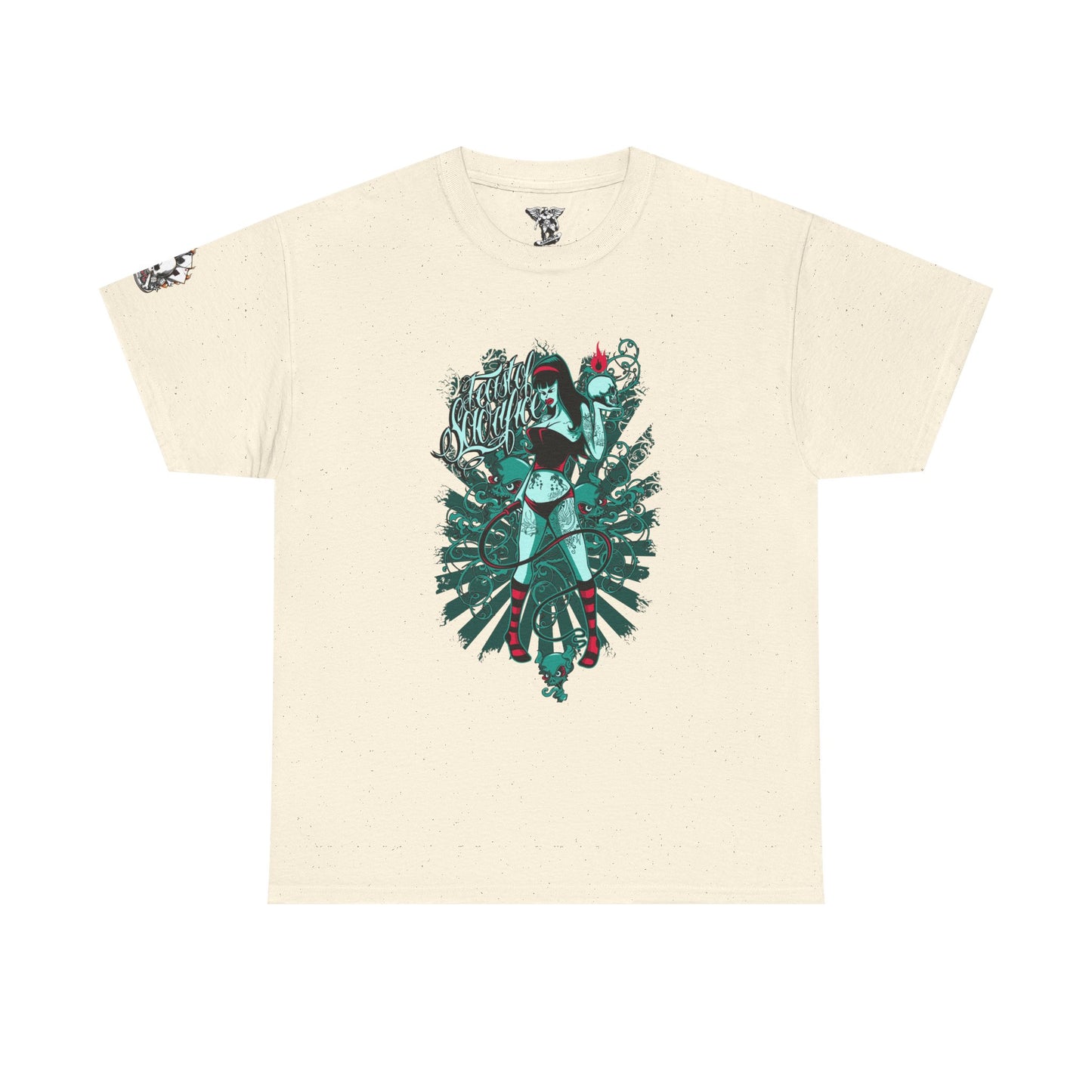 Gothic Graphic Tee, Comfortable Streetwear, Edgy Casual Wear, Perfect for Concerts, Unisex Fashion