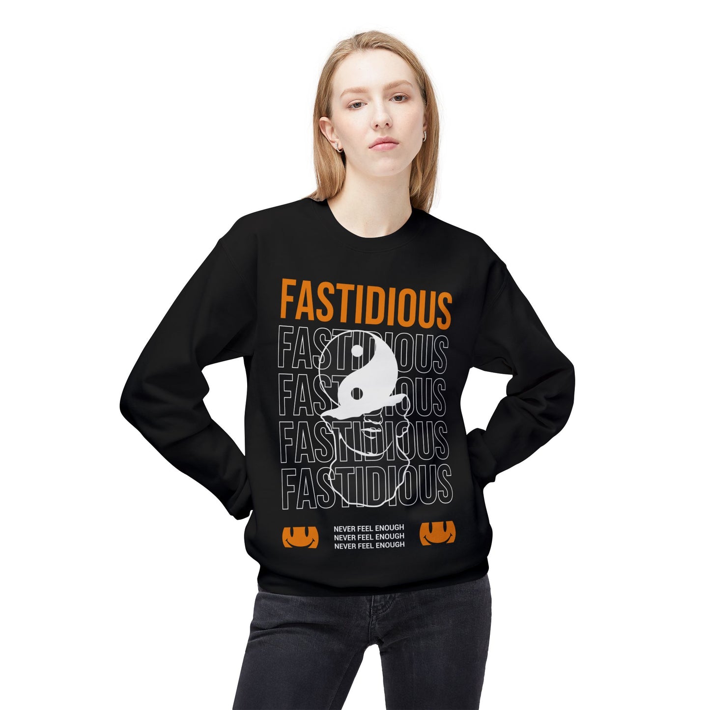 Fastidious Crewneck Sweatshirt — Stylish Unisex Midweight Fleece