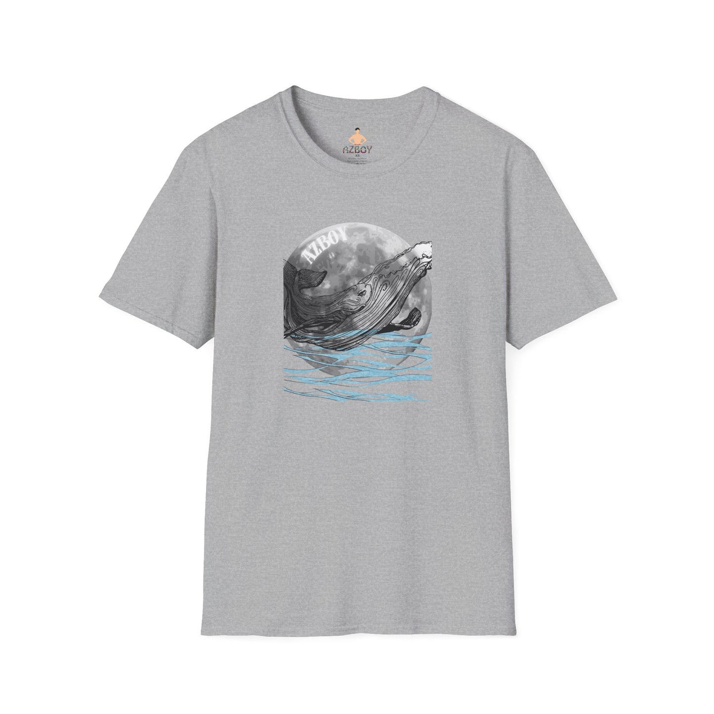 AZBOY whales moon ( Softstyle T-Shirt)