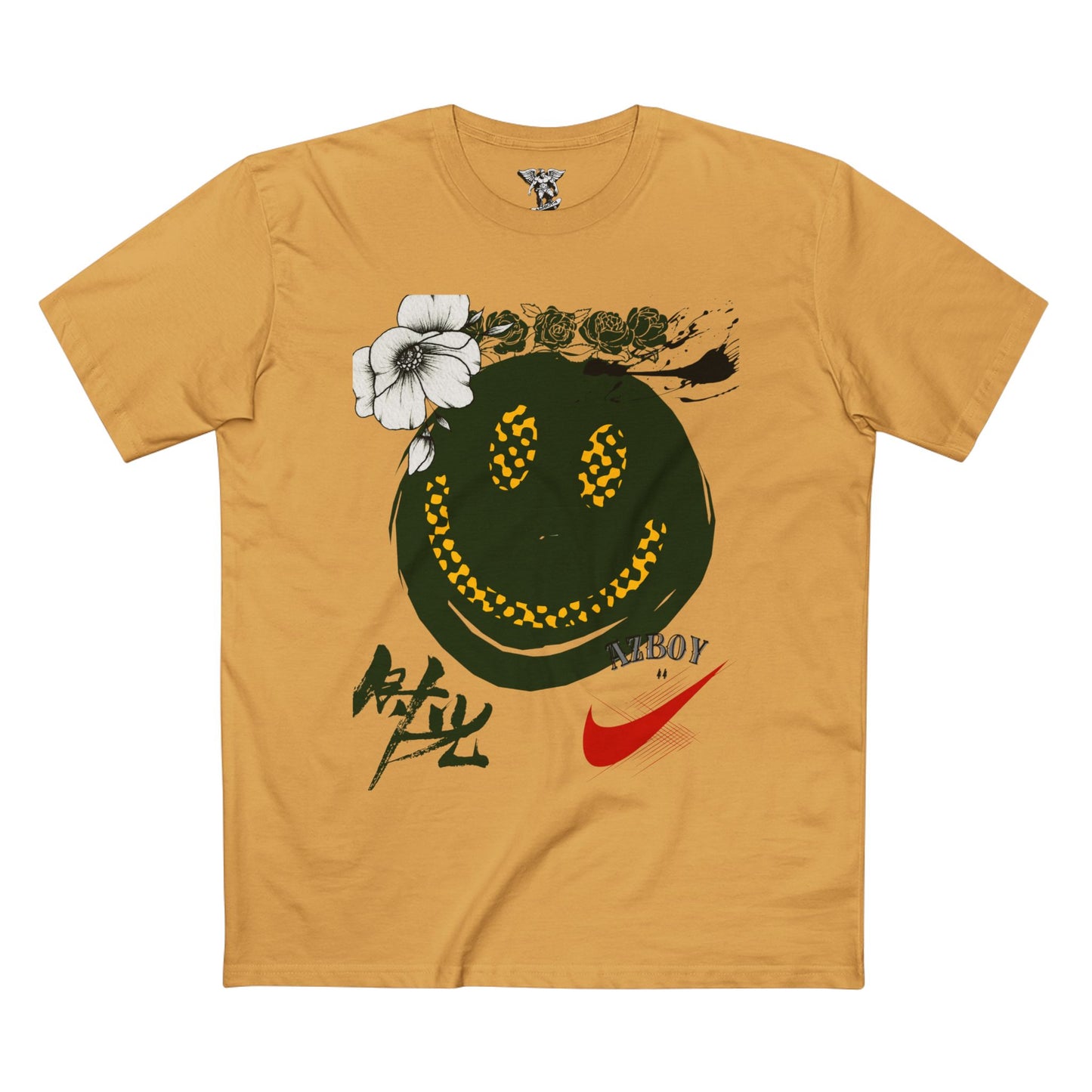 Smiley Graphic Adult Staple Tee — Trendy Streetwear Casual Shirt