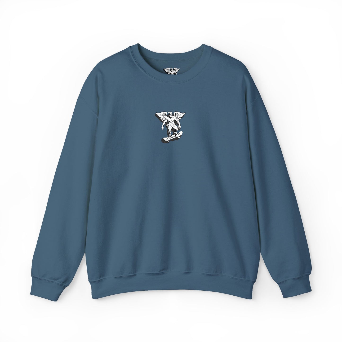 Floral Letter V Crewneck Sweatshirt – Minimal White Monogram Pullover