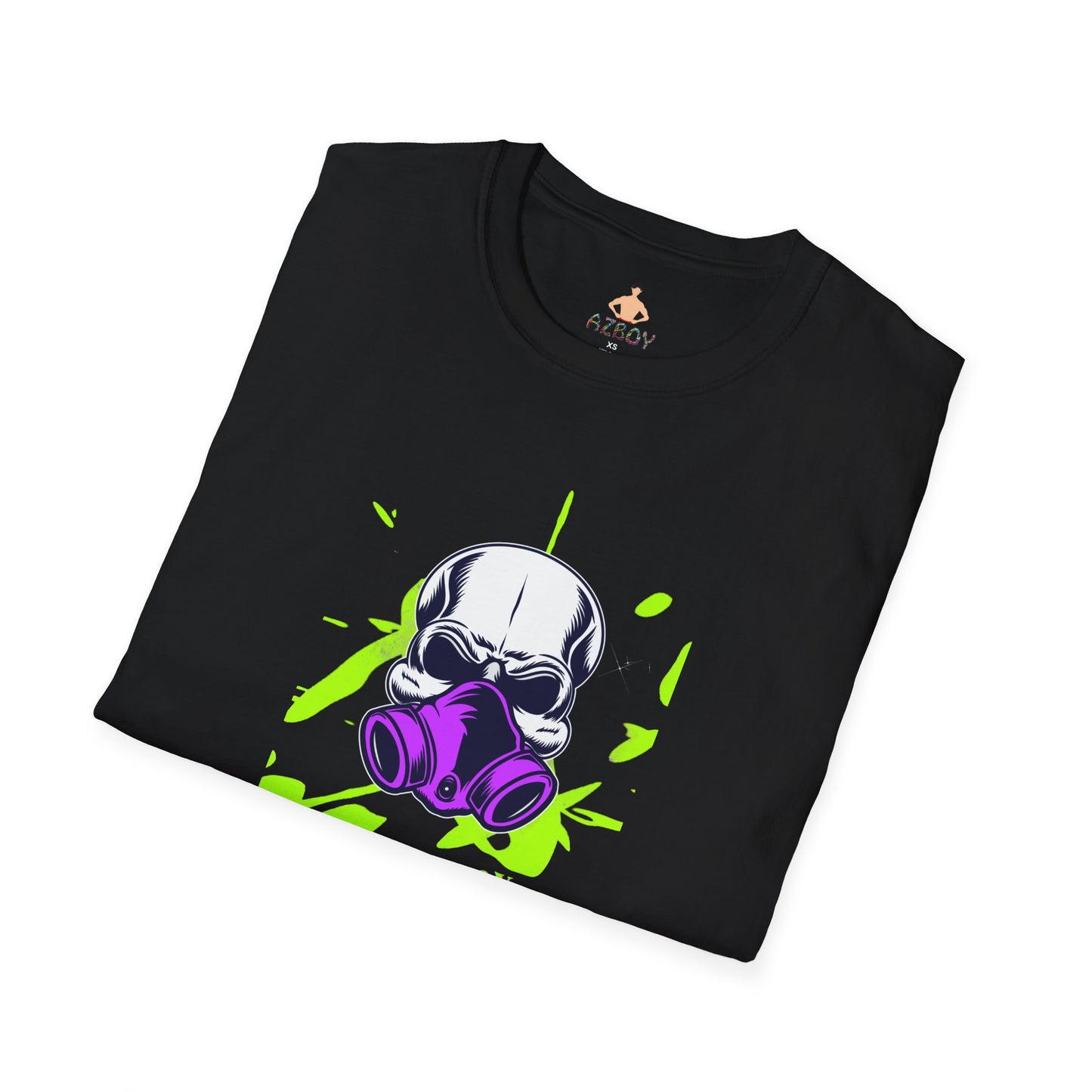 AZBOY44 gas mask Skeleton skull(Softstyle T-Shirt)