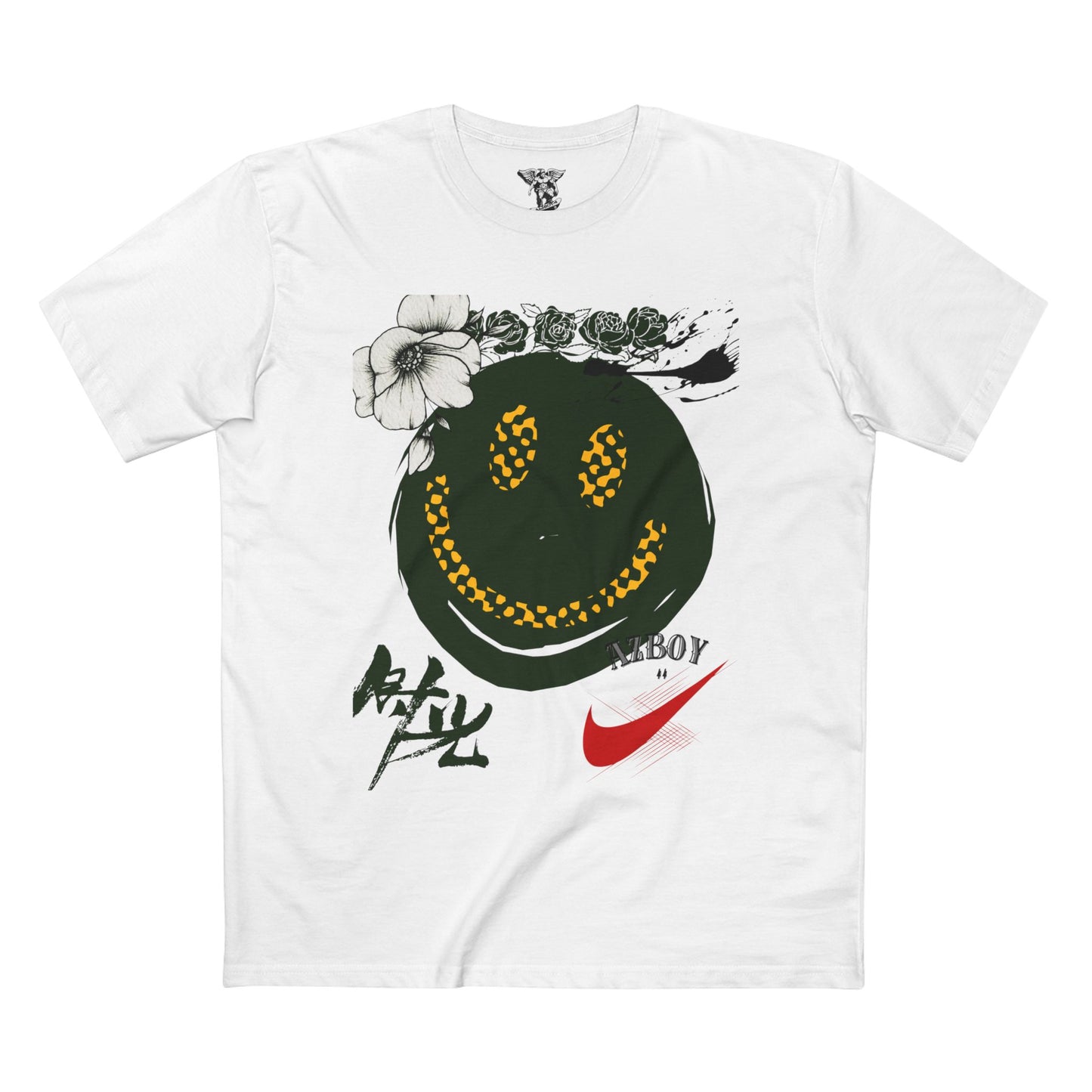 Smiley Graphic Adult Staple Tee — Trendy Streetwear Casual Shirt