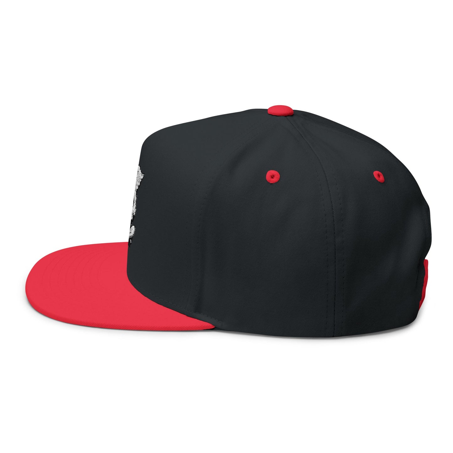 Skateboarding Flat Bill Cap (Embroidery) - AZBOY Angel Design, Snapback Hat for Skaters