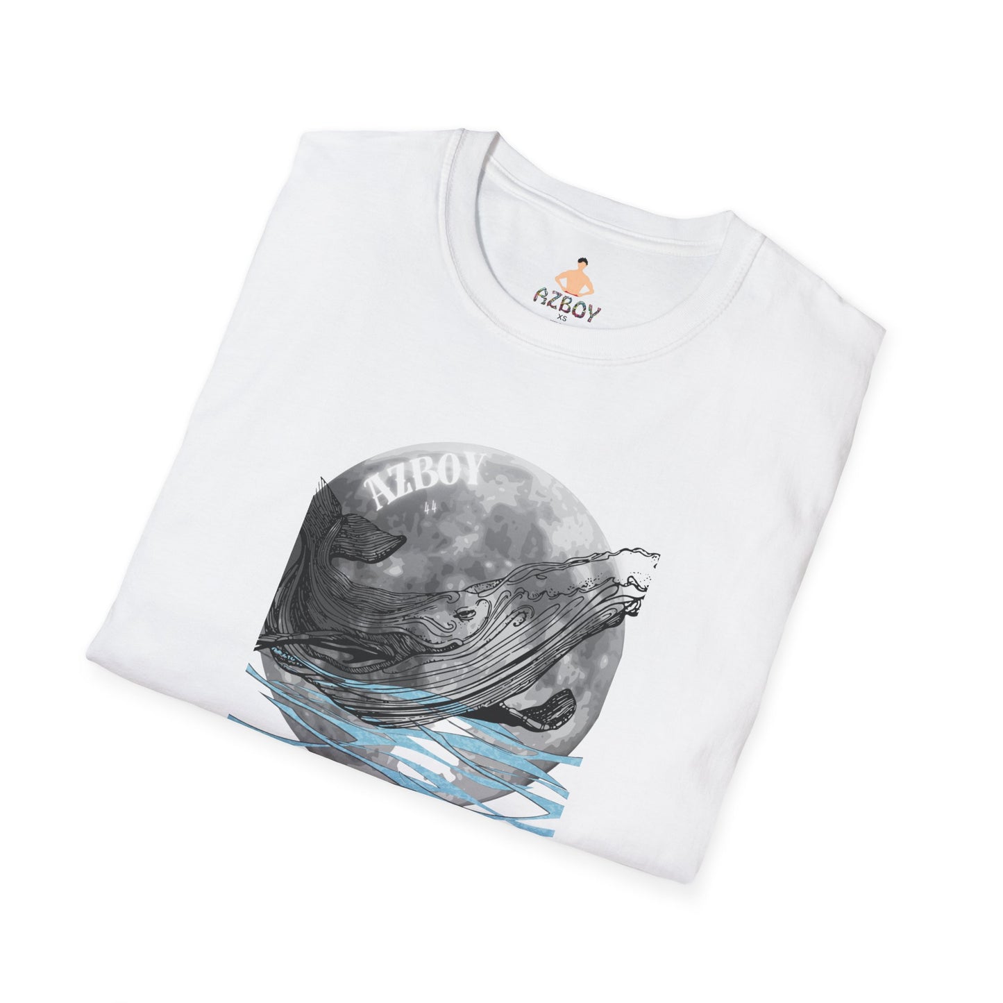 AZBOY whales moon ( Softstyle T-Shirt)