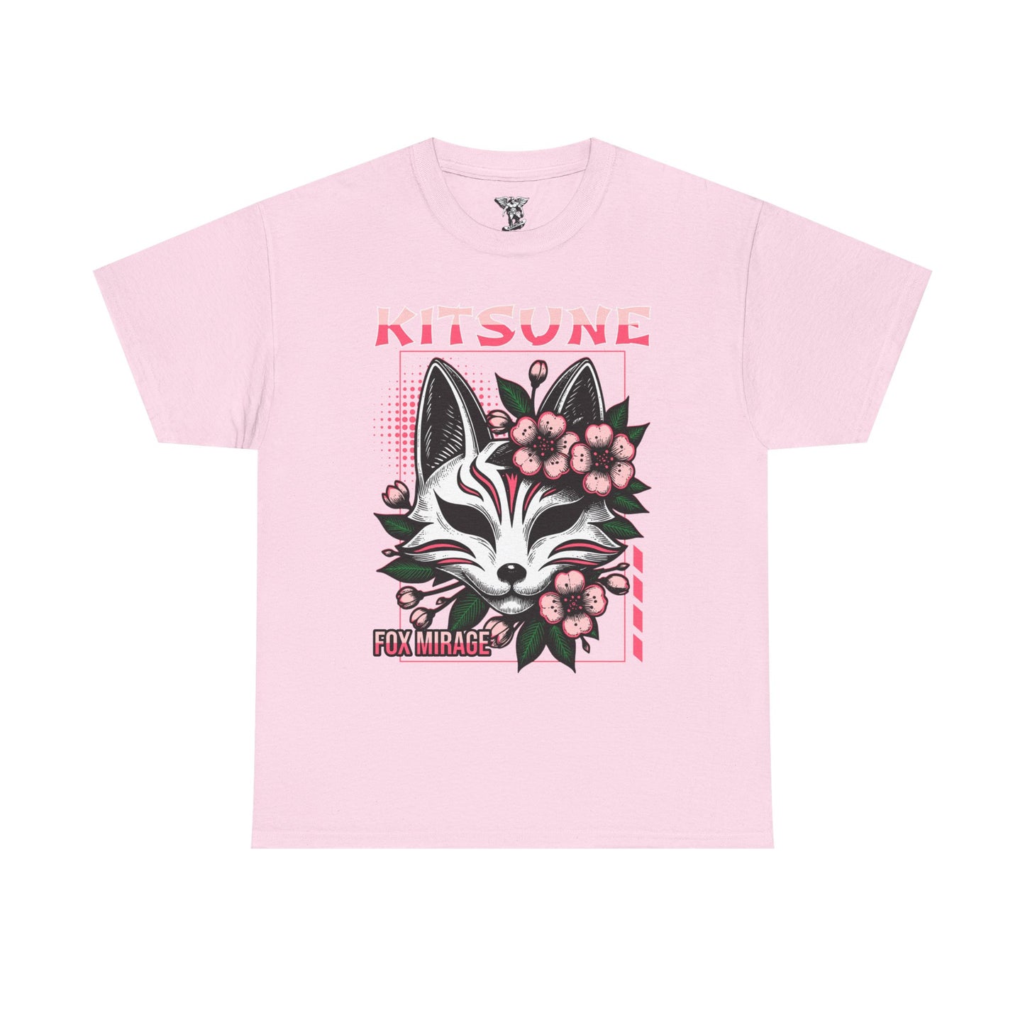 Kitsune Fox Mirage T-Shirt — Japanese Fox Mask Graphic Tee