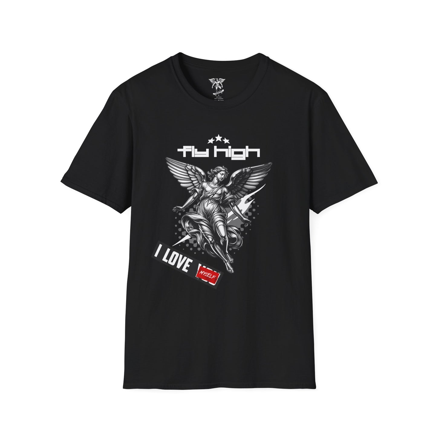 Fly High Angel Graphic T-Shirt — "I Love" Streetwear Tee