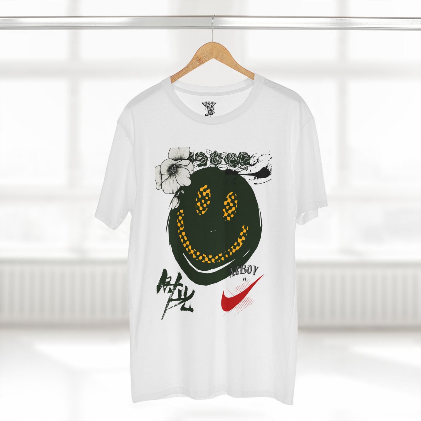 Smiley Graphic Adult Staple Tee — Trendy Streetwear Casual Shirt