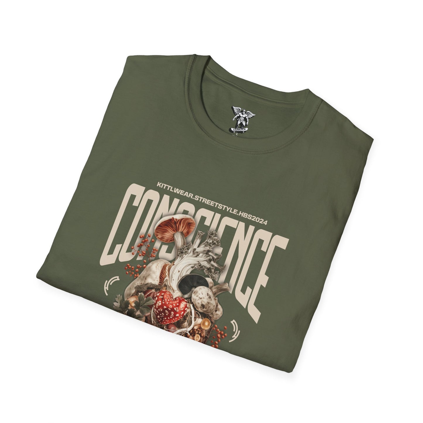 Conscience Floral Skull Vintage Graphic T-Shirt — Retro Band Tee