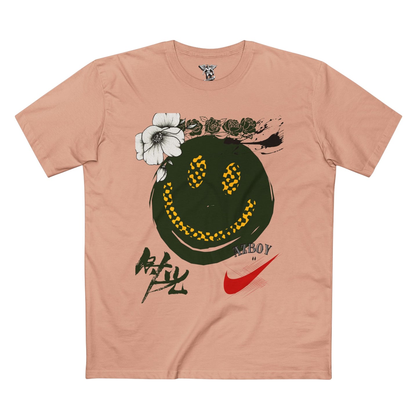 Smiley Graphic Adult Staple Tee — Trendy Streetwear Casual Shirt
