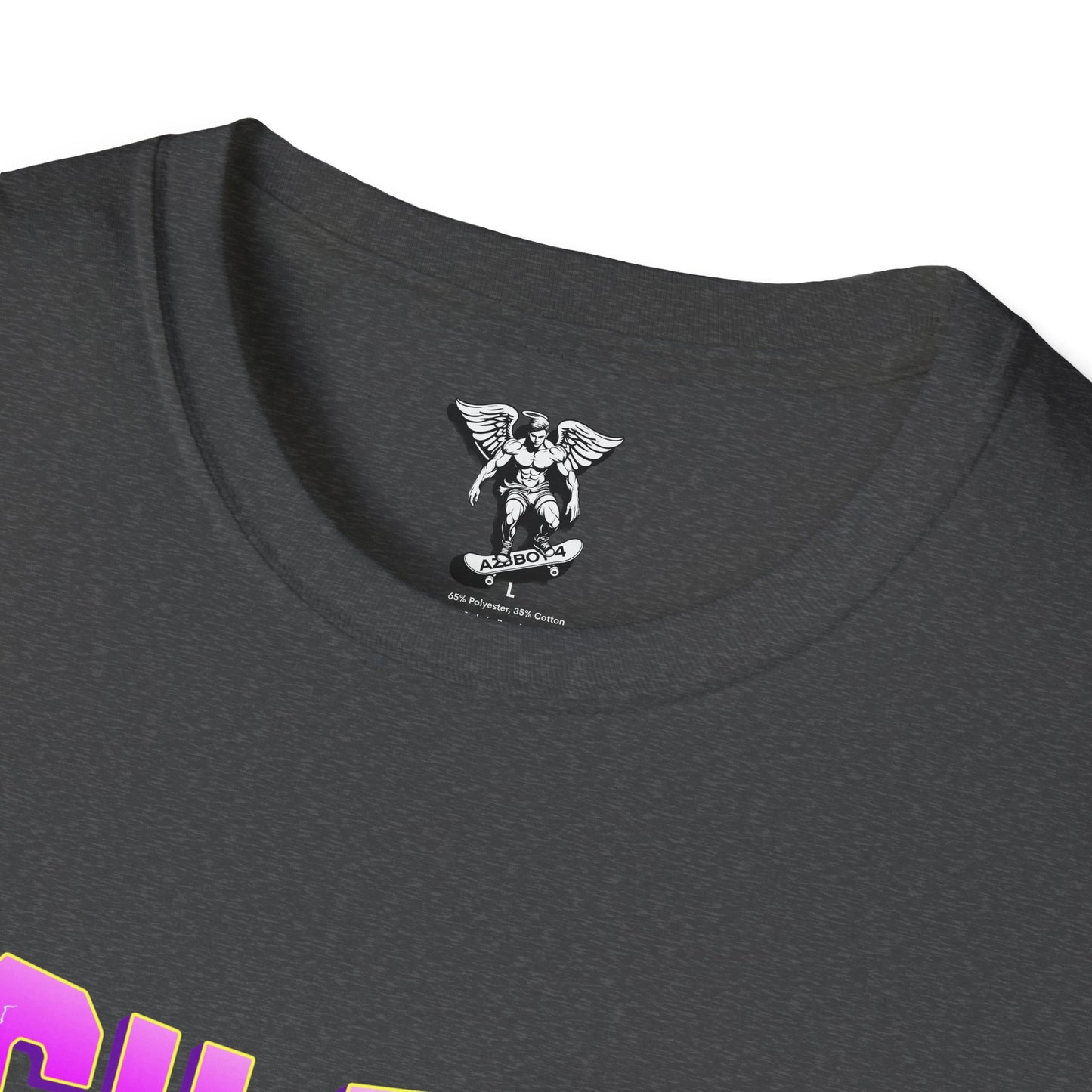 Neon Vintage 'Silent Beauty' Cat T-Shirt — Retro Neon Cat Face Tee