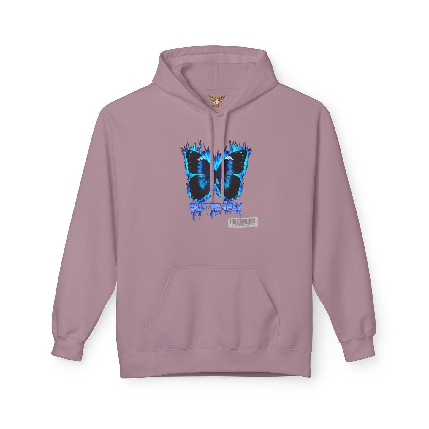 Butterfly Blue Artsy Fleece Hoodie