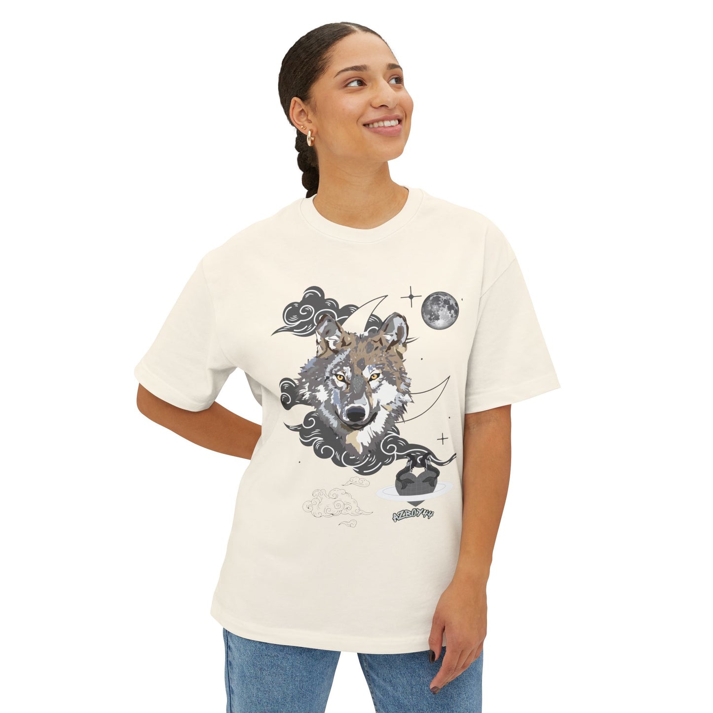 Wolf Moon Tee — Celestial Wolf Graphic Shirt