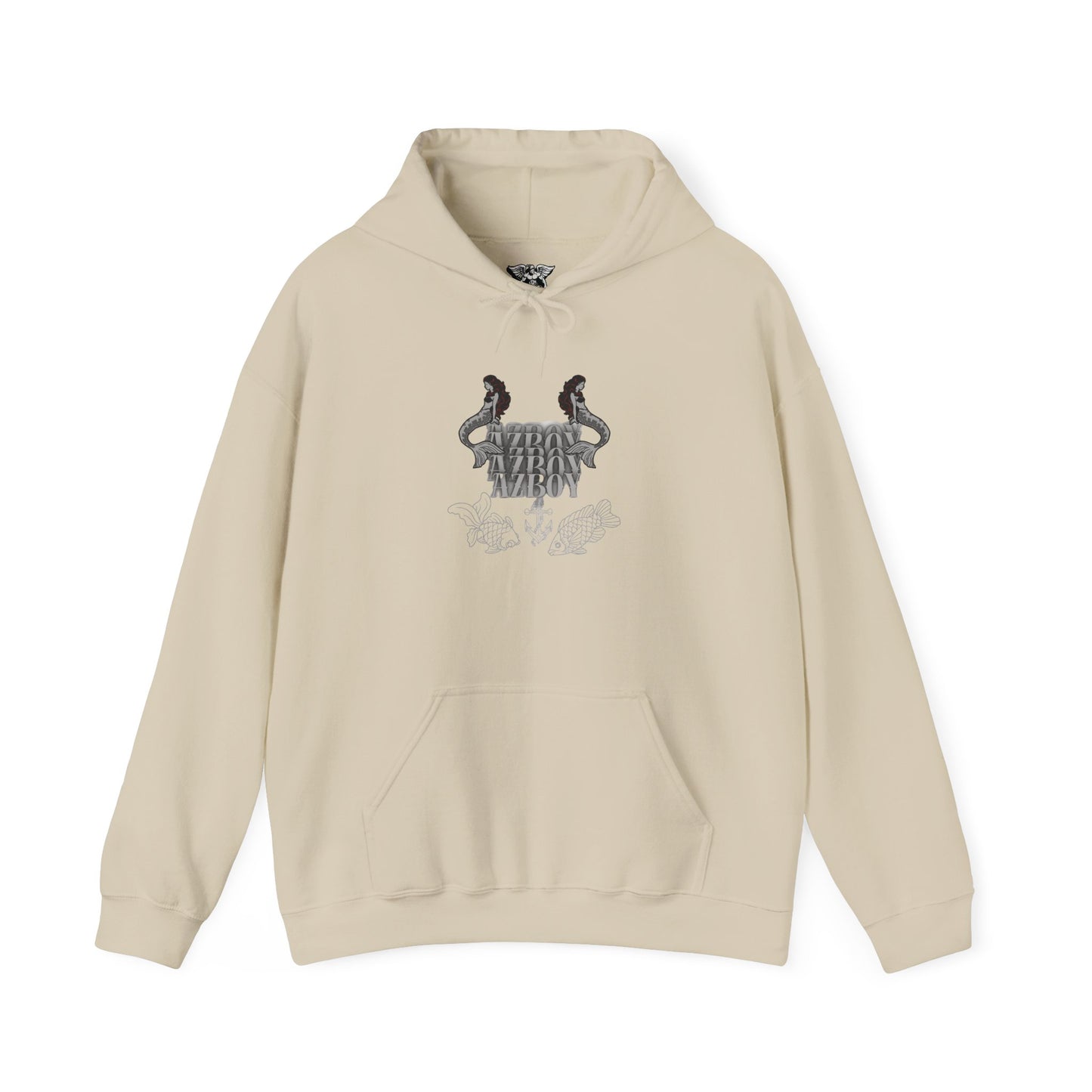 Graphic Hoodie — Gothic Crest Design with ‘Stay Wild’ Text