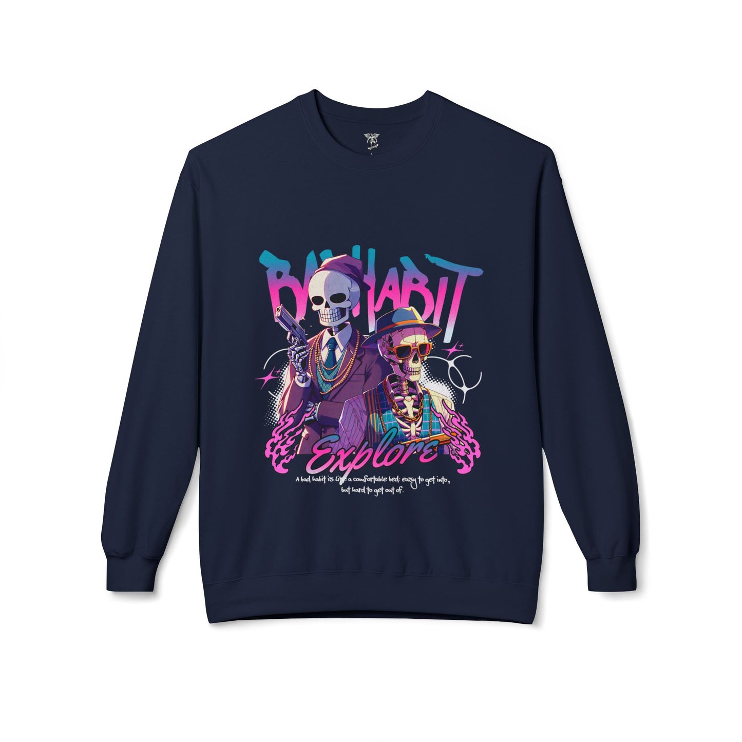Graphic Hip-Hop Crewneck Sweatshirt