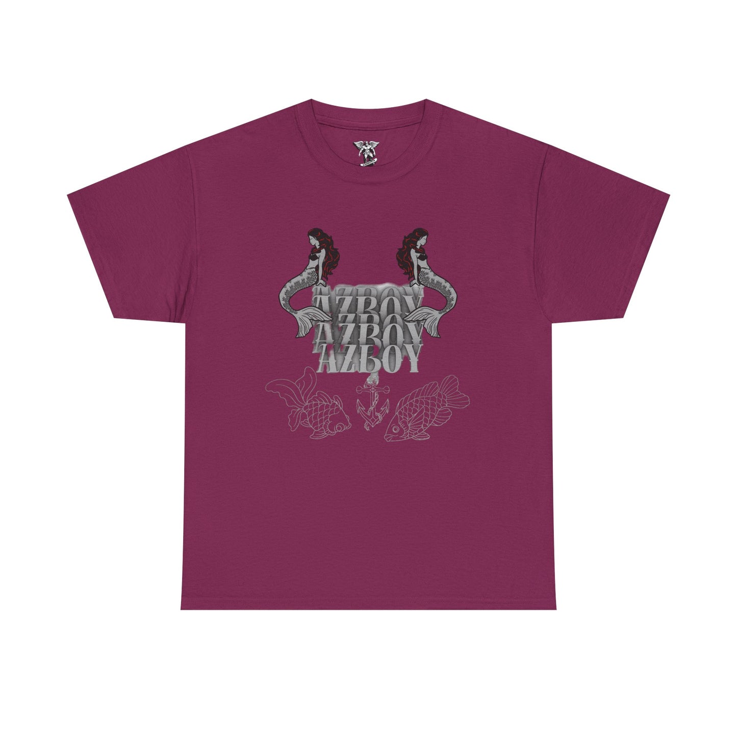 Mermaid Graphic  Heavy Cotton Tee - Retro Azov Design