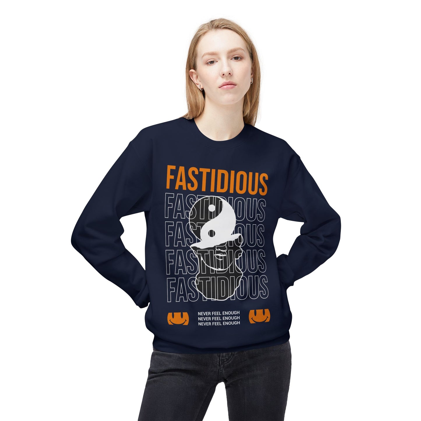 Fastidious Crewneck Sweatshirt — Stylish Unisex Midweight Fleece