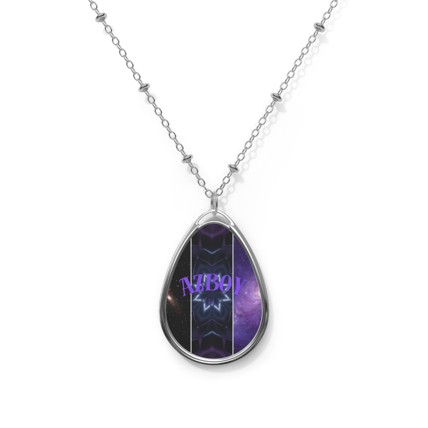 AZBOY44 Space (Oval Necklace)