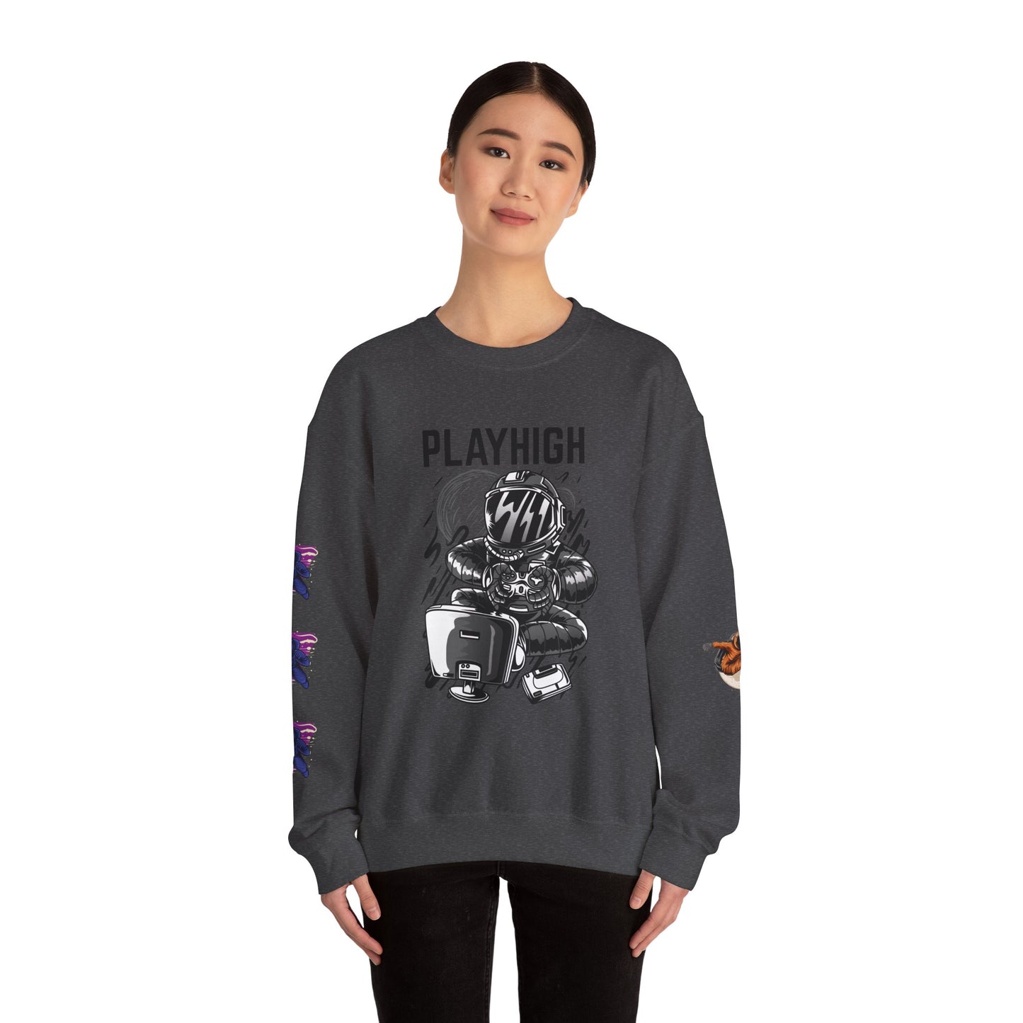 Graphic Crewneck Sweatshirt for Trendy Vibes