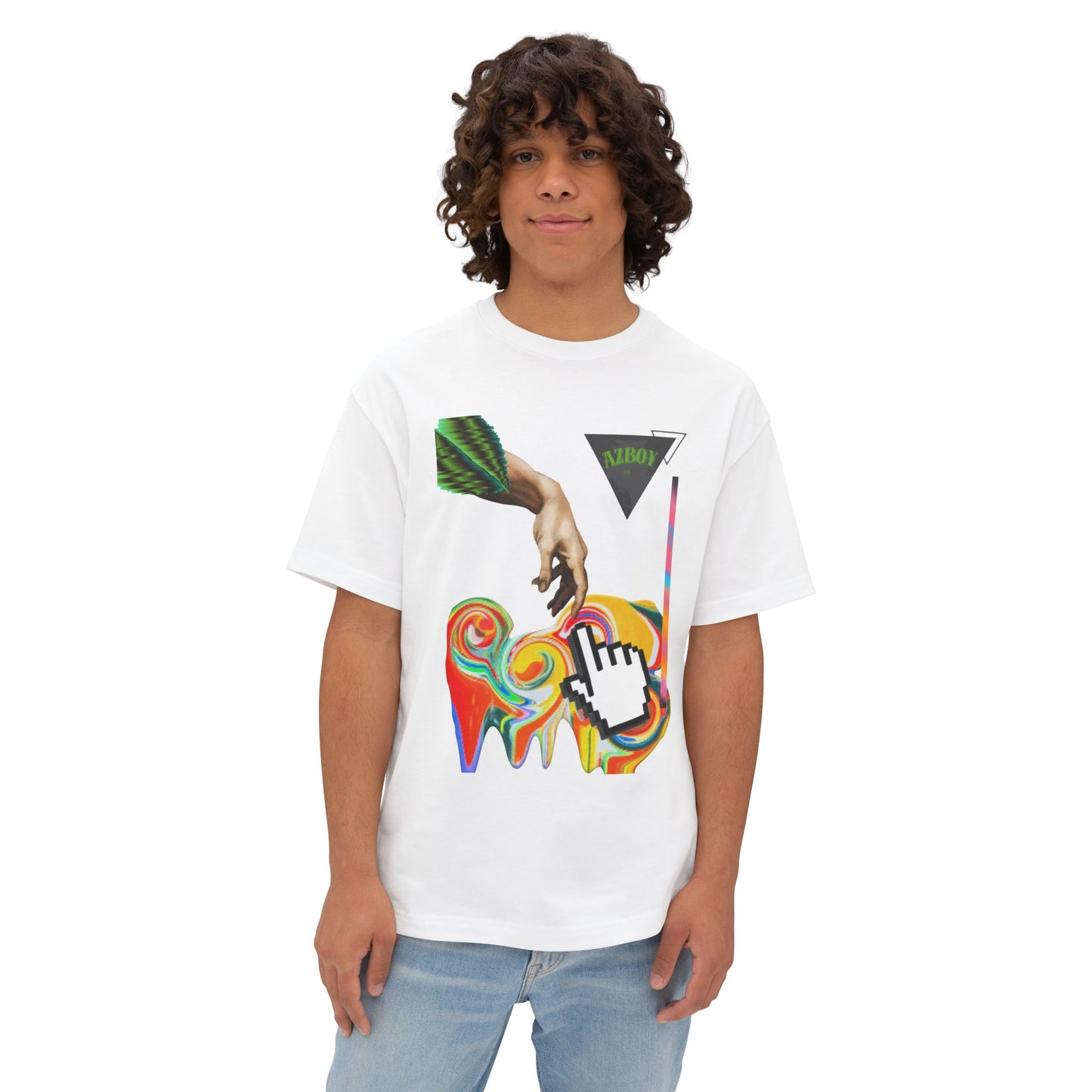 AZBOY44 artwork Oversized Boxy Tee