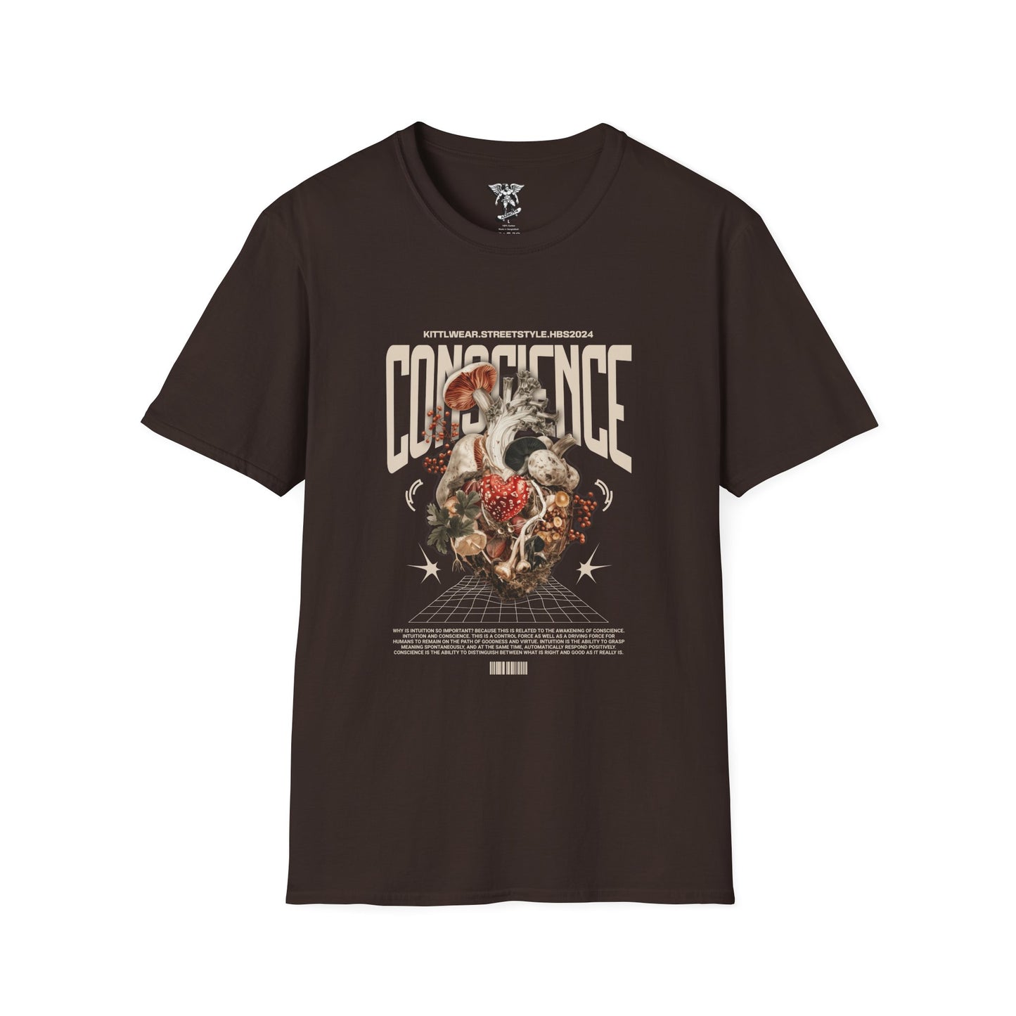 Conscience Floral Skull Vintage Graphic T-Shirt — Retro Band Tee