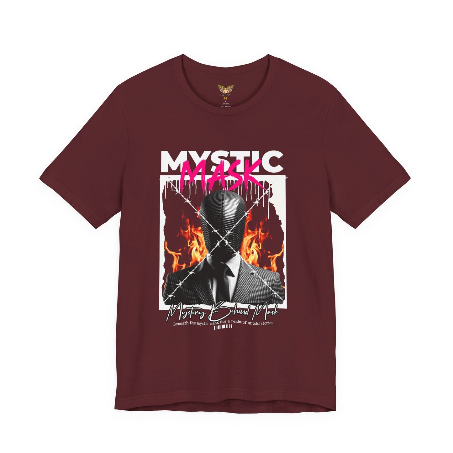 Unisex Graphic Tee with 'MASK' Design - Perfect for Halloween and Movie Nights