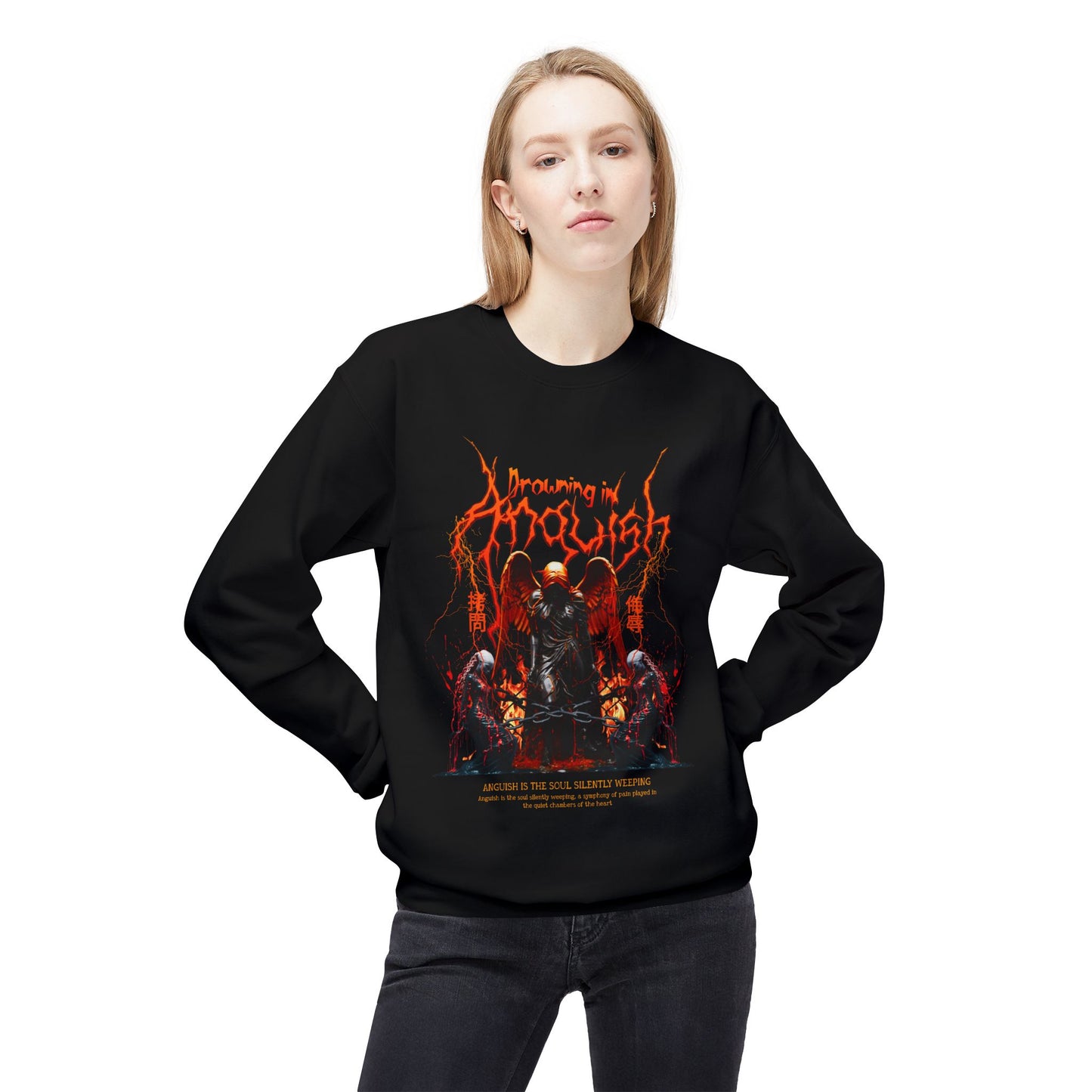Drowning in Anguish Crewneck