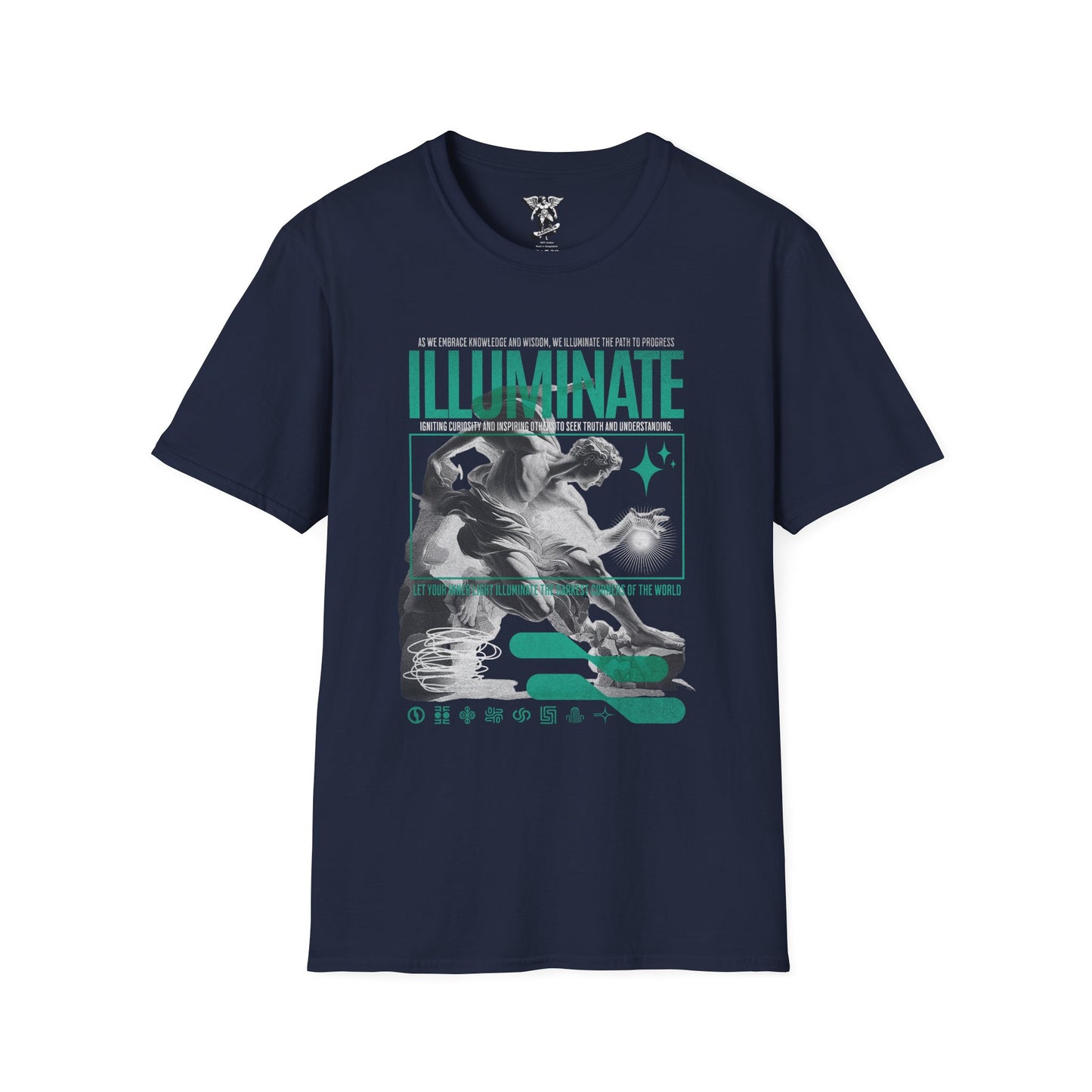 Illuminate Surfer Graphic T-Shirt — Coastal Surf & Skate Vibe