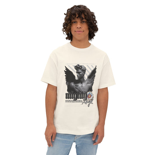 Angel Graphic Oversized Tee, Streetwear Shirt, Vintage Aesthetic Top, Gift for Art Lovers, Casual Summer Outfit, Unique Fashion Statement