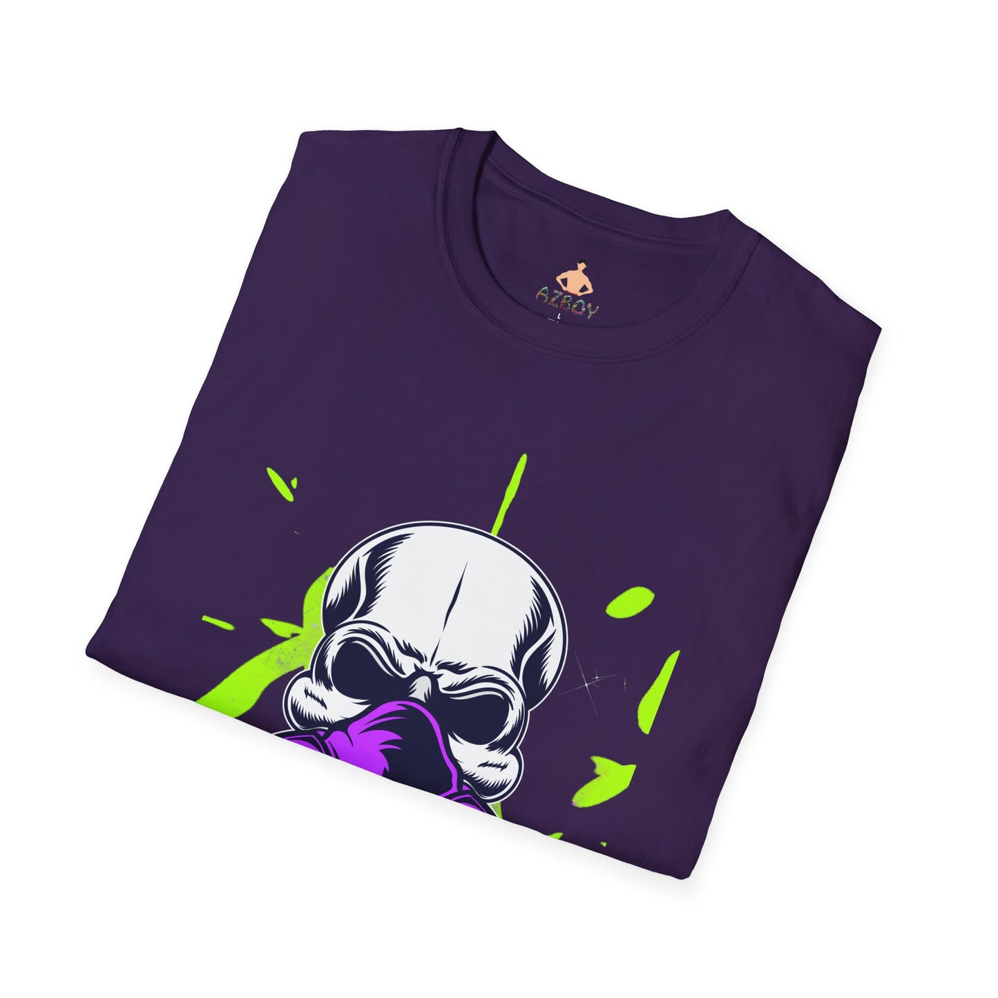 AZBOY44 gas mask Skeleton skull(Softstyle T-Shirt)