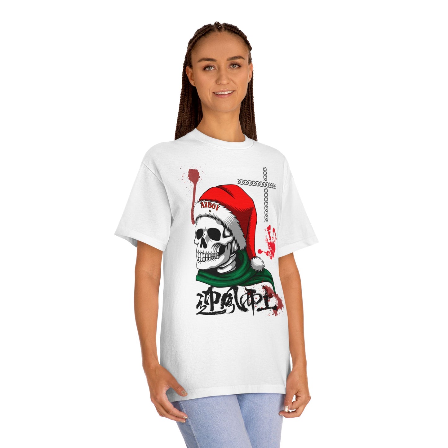 Christmas Skull Unisex Classic Tee - Festive Holiday Graphic Shirt